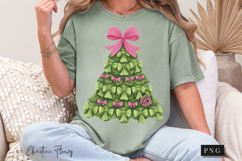 Coquette Bow Christmas Tree PNG Product Image 9