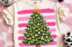 Christmas Tree Brushstroke Clipart PNG Product Image 1