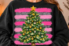 Christmas Tree Brushstroke Clipart PNG Product Image 2
