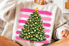 Christmas Tree Brushstroke Clipart PNG Product Image 3