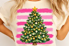 Christmas Tree Brushstroke Clipart PNG Product Image 4