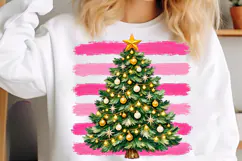 Christmas Tree Brushstroke Clipart PNG Product Image 5