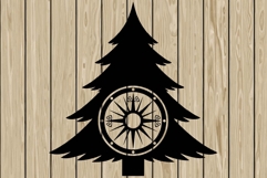 Christmas tree celtic stencil silhouette SVG Product Image 1