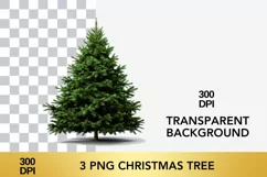 3 png watercolor christmas tree clipart, christmas tree Product Image 2