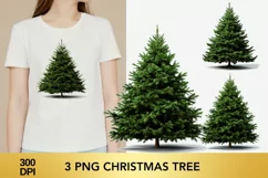 3 png watercolor christmas tree clipart, christmas tree Product Image 1
