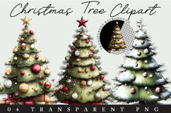 Christmas Tree Clipart Sublimation Product Image 1