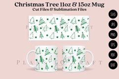 christmas tree coffee mug svg 11oz 15 oz mug svg presized for 11oz glass or 11oz mug ready to cut cut files and sublimation files