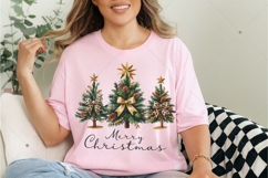 Christmas Tree Coquette Bow PNG, Merry Christmas PNG Product Image 5