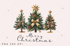 Christmas Tree Coquette Bow PNG, Merry Christmas PNG Product Image 2