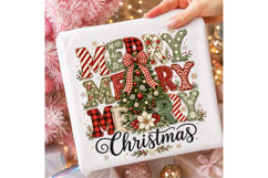 Christmas Tree Faux Glitter PNG Product Image 1