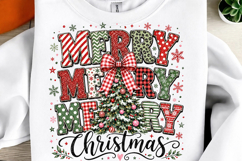 Christmas Tree Faux Glitter PNG Product Image 1