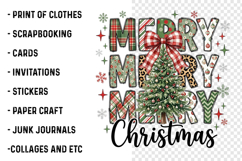 Christmas Tree Faux Glitter PNG Product Image 3