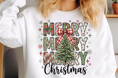 Christmas Tree Faux Glitter PNG Product Image 5