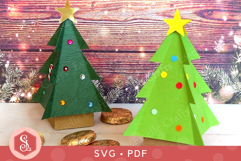 Christmas Tree Favour Box SVG and PDF Templates Product Image 1