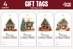 christmas tree gift tag