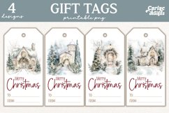 christmas tree gift tags