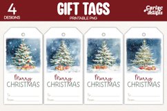 christmas tree gift tags