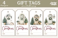 christmas tree gift tags