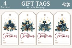 christmas tree gift tags