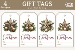 christmas tree gift tags