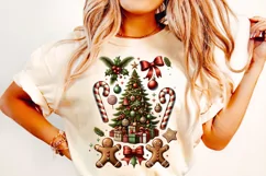 Christmas Tree PNG, Christmas Gingerbread PNG, Christmas PNG Product Image 2