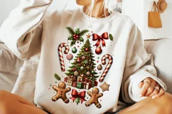 Christmas Tree PNG, Christmas Gingerbread PNG, Christmas PNG Product Image 1