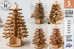 Christmas Tree Laser Cut SVG | Christmas Tree SVG Design Product Image 1