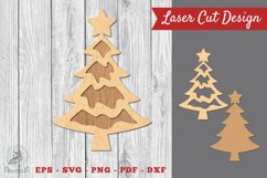 Christmas Tree Laser Cut Decoration SVG 2 Product Image 1