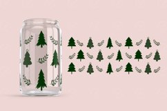 christmas tree libbey beer can glass wrap svg presized template for 26oz and 20oz glass