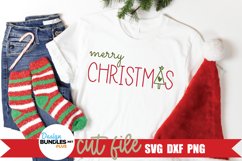Merry Christmas SVG, Simple Christmas Shirt SVG Product Image 1