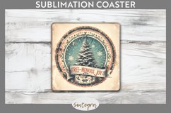 Christmas Tree-mendous Joy v2 Quote Square Coaster PNG Product Image 1