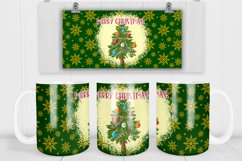 Christmas mug sublimation | Christmas tree mug design Product Image 1