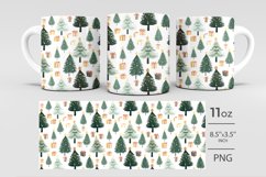 Christmas tree tumbler wrap, Christmas mug Product Image 2