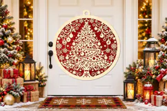 Christmas Tree Ornament Laser Cut SVG Product Image 3