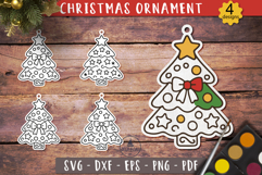 Christmas Tree Ornament SVG Painting Toy
