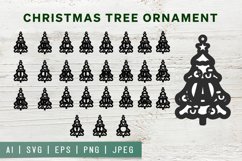 Christmas Tree Ornaments Alphabet SVG Set Product Image 1