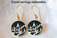 Christmas Ornaments Sublimation Bundle / Round Christmas PNG Product Image 4