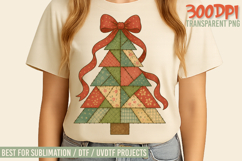 The Hand Painted Christmas Patchwork Designs Bundle PNGs Product Image 7