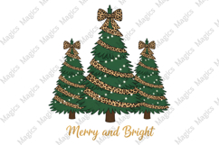 Christmas Tree PNG, Merry and Bright PNG Product Image 1