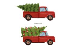 Christmas Tree, Red Christmas Truck | Sublimation design Product Image 2