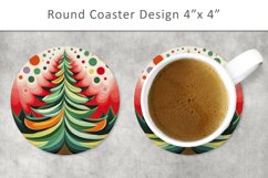 Christmas Round Coaster, kitchen decor Product Image 1