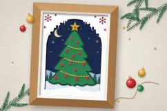 Christmas Tree SVG 3D Layered Shadow Box Product Image 2