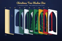 Christmas Tree SVG 3D Layered Shadow Box Product Image 3
