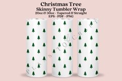 christmas tree skinny tumbler sublimation wrap with high resolution 300 DPI and transparant background perfect for 20oz and 30oz skinny tumbler