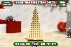 Christmas Tree Stand Decor Laser Cut Bundle, Layered Decor Product Image 4