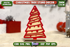 Christmas Tree Stand Decor Laser Cut Bundle, Layered Decor Product Image 5