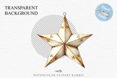 Christmas Tree Star Ornament Toy Winter Watercolor Clipart PNG Scrapbook Nursery art card making collage printable files xmas decor junk journaling sublimation