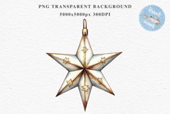 Christmas Tree Star Ornament Toy Winter Watercolor Clipart PNG Scrapbook Nursery art card making collage printable files xmas decor junk journaling sublimation
