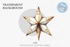 Christmas Tree Star Ornament Toy Winter Watercolor Clipart PNG Scrapbook Nursery art card making collage printable files xmas decor junk journaling sublimation