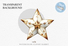 Christmas Tree Star Ornament Toy Winter Watercolor Clipart PNG Scrapbook Nursery art card making collage printable files xmas decor junk journaling sublimation